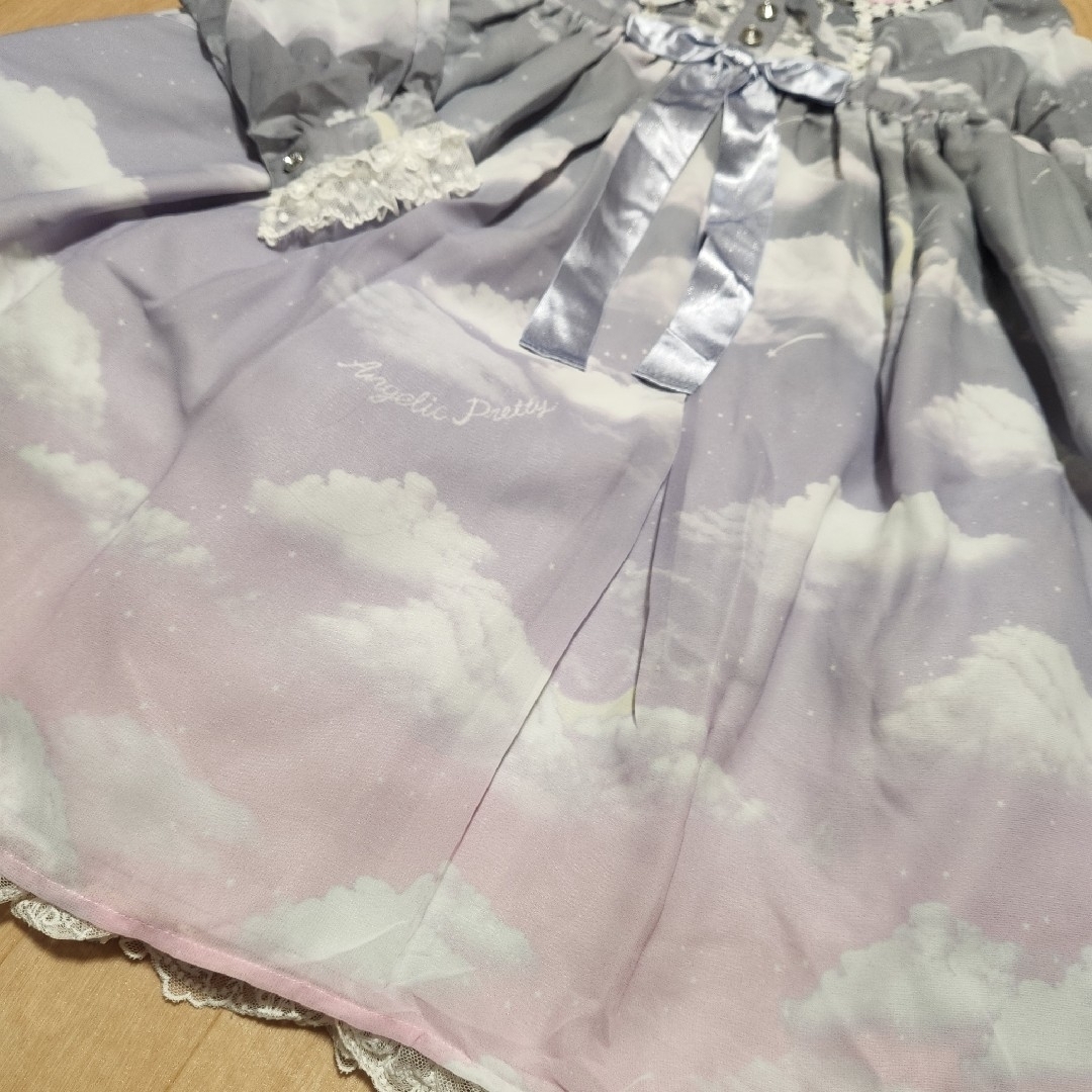 Angelic Pretty - 2点セット♡Misty Sky♡ワンピース&クリップ Angelic Pretty - 2点セット♡Misty Sky♡ワンピース&クリップ