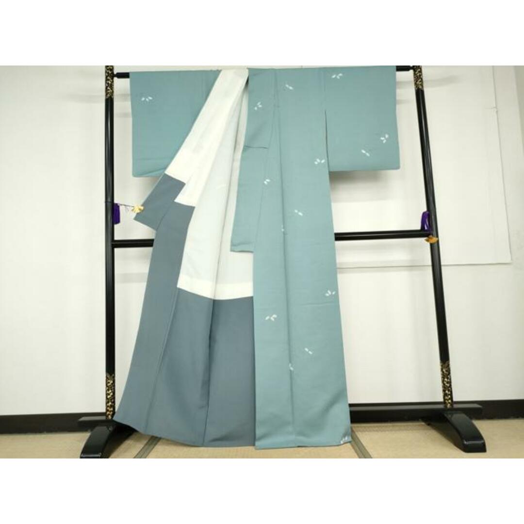 平和屋着物□上質な小紋 絞り 枝葉文 金糸 正絹 逸品 AAAS0866cs 平和屋着物□上質な小紋 絞り 枝葉文 金糸 正絹 逸品 AAAS0866cs