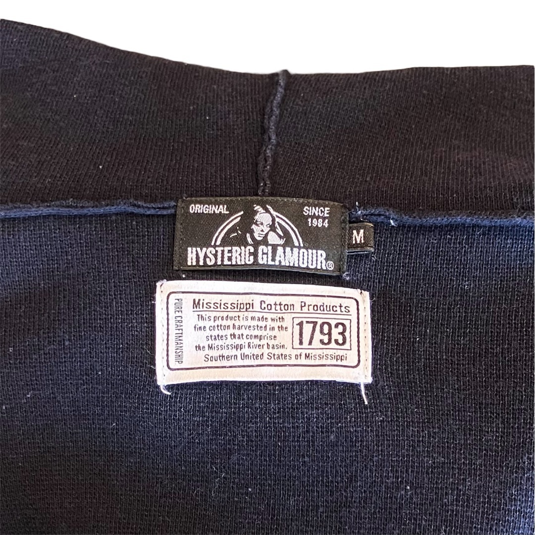 HYSTERIC GLAMOUR - HYSTERIC GLAMOUR ハーフジップパーカー HYSTERIC GLAMOUR - HYSTERIC GLAMOUR ハーフジップパーカー