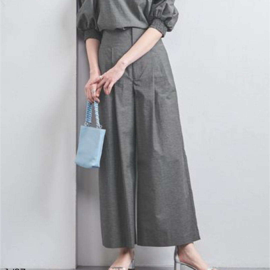 UNITED ARROWS - UNITED ARROWS 2タック ワイドパンツ＋ブラウスセットアップ