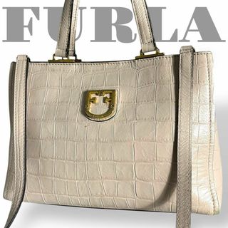 FURLA - 美品 フルラ 2way ショルダーバッグ トートバッグ 斜め