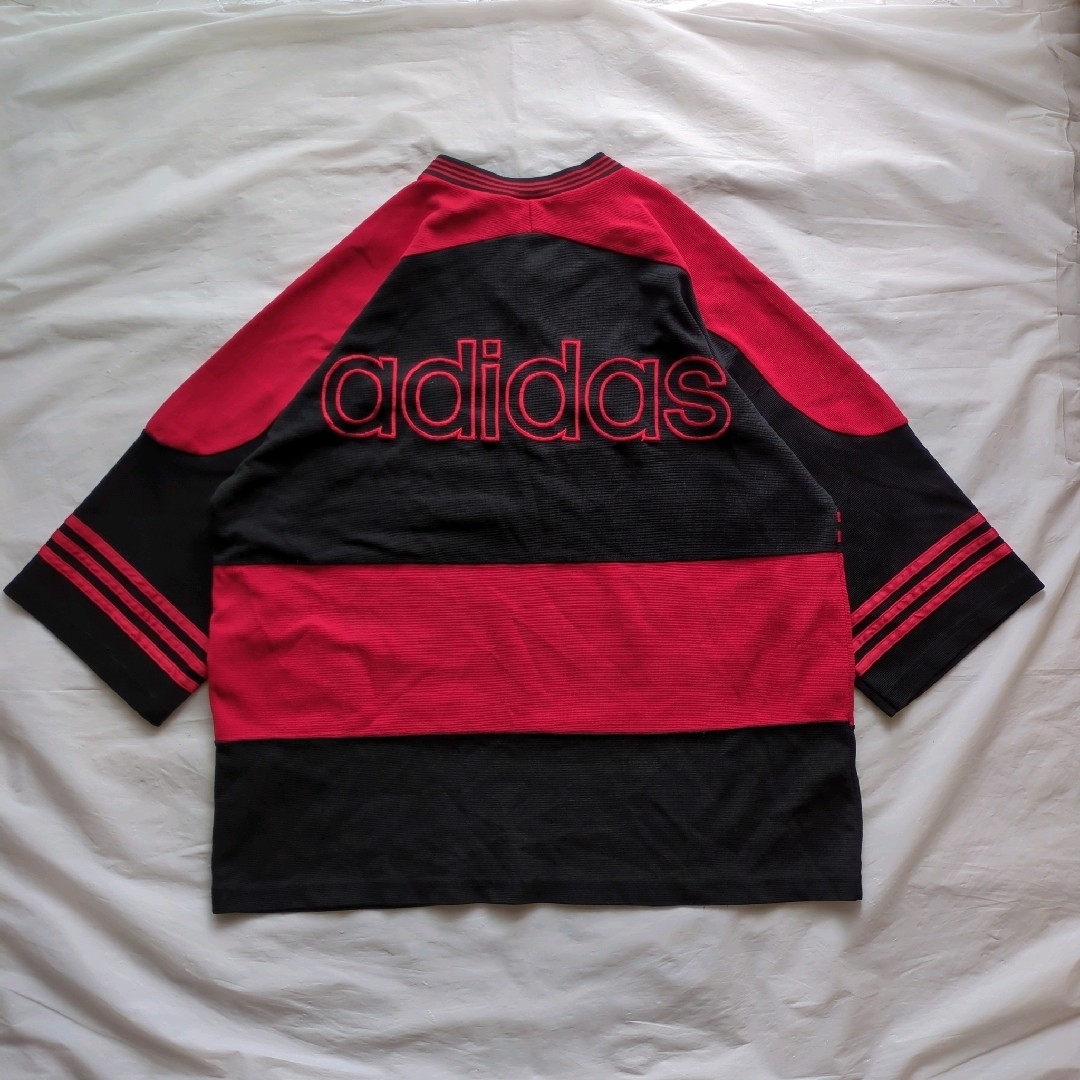 adidas - 80sアディダスゲームシャツトレフォイル両面刺繍バイ adidas - 80sアディダスゲームシャツトレフォイル両面刺繍バイ
