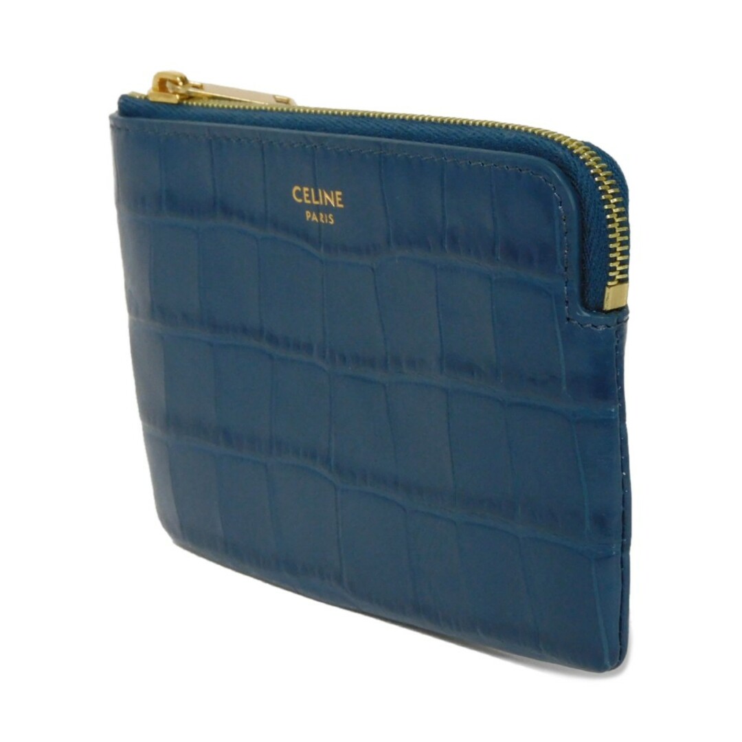 CELINE - CELINE セリーヌ コイン & カード ポーチ クロコ CELINE - CELINE セリーヌ コイン & カード ポーチ クロコ