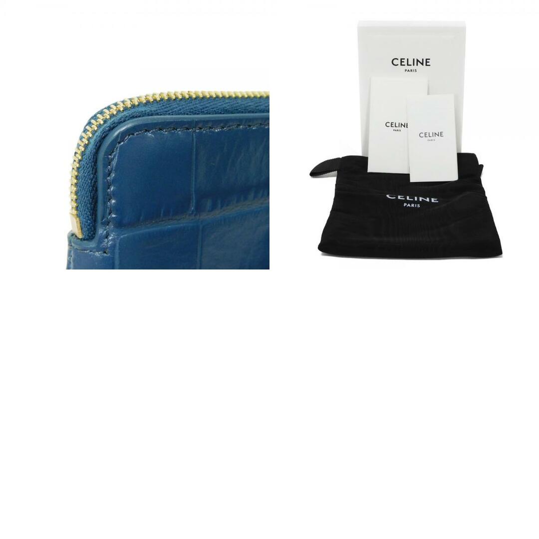 CELINE - CELINE セリーヌ コイン & カード ポーチ クロコ CELINE - CELINE セリーヌ コイン & カード ポーチ クロコ