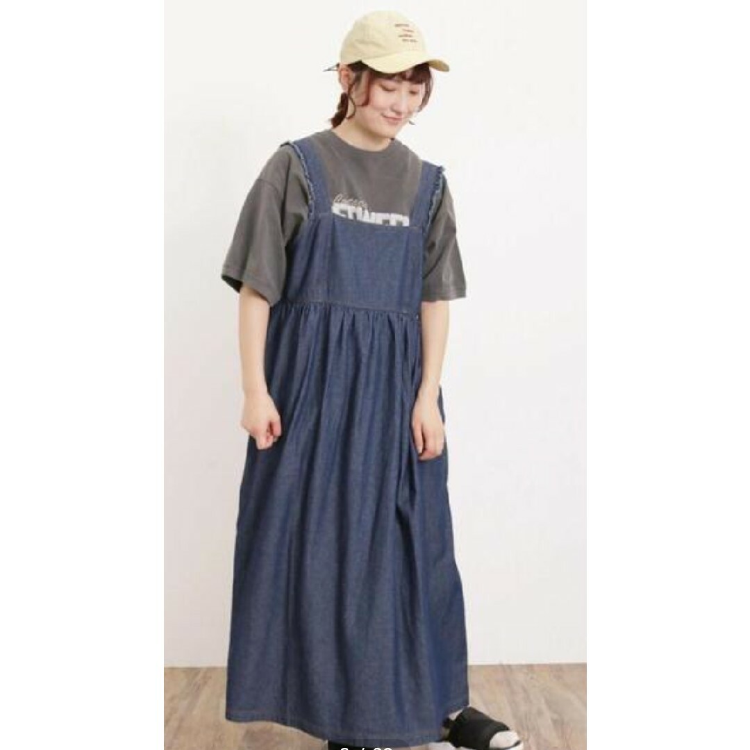 SM2 - SM2サマンサモスモス 肩フリルデニムワンピース新品ブルー SM2 - SM2サマンサモスモス 肩フリルデニムワンピース新品ブルー