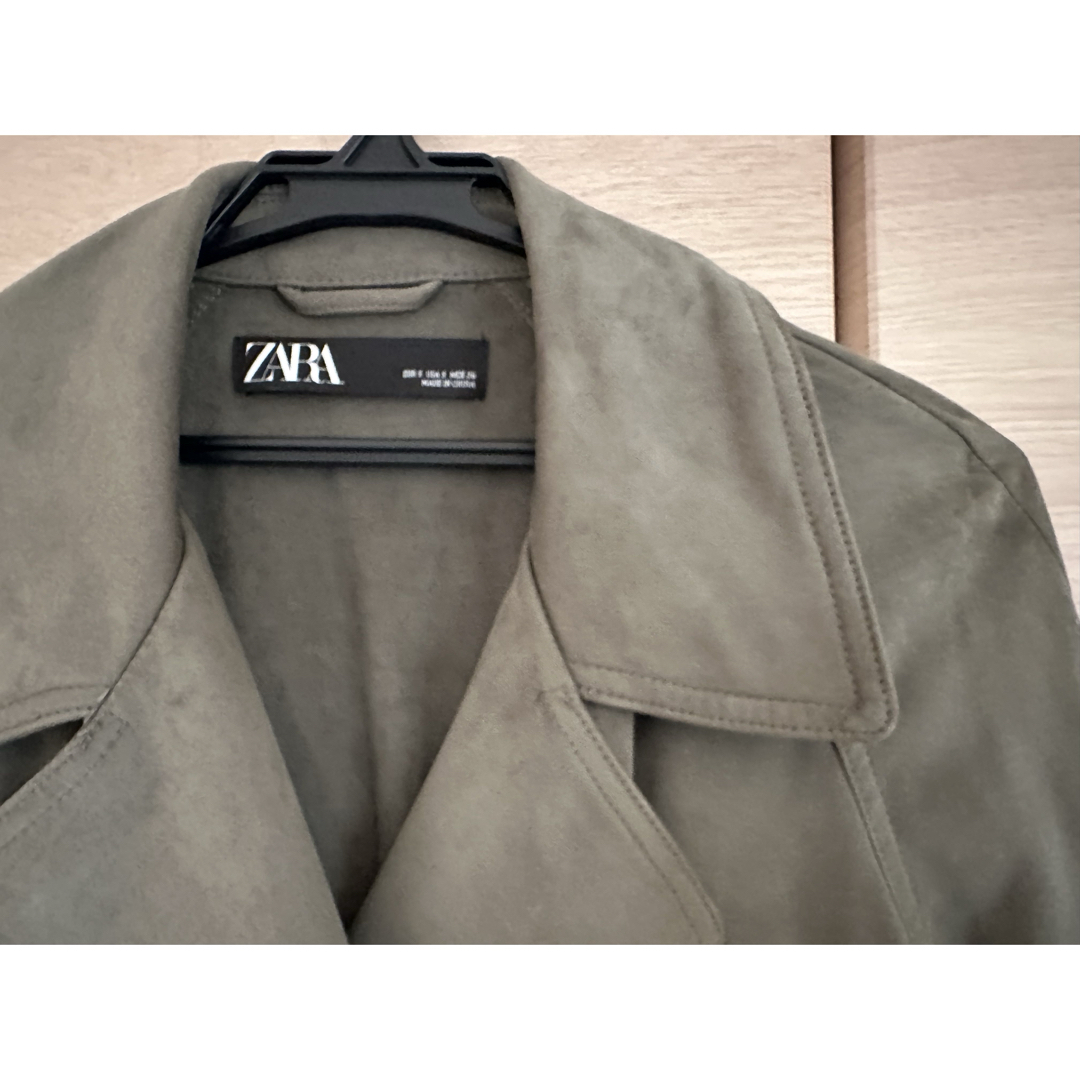 ZARA - ZARA|ロングトレンチコート(カーキ/EUR S)の通販 by ZARA - ZARA|ロングトレンチコート(カーキ/EUR S)の通販 by