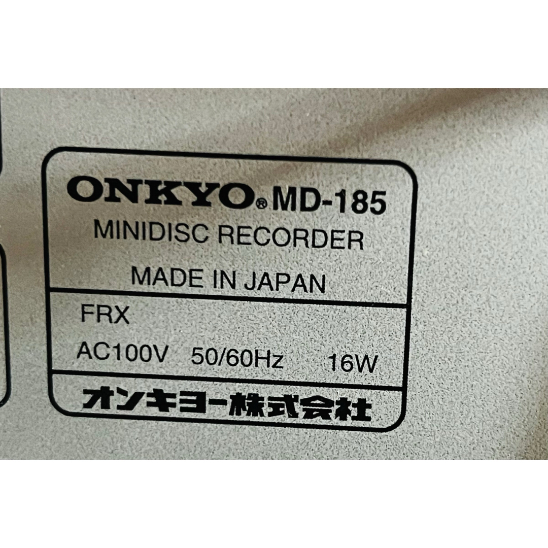 ONKYO - CR-185.MD-185 D-052A 通電確認済み ONKYO オンキョーの ONKYO - CR-185.MD-185 D-052A 通電確認済み ONKYO オンキョーの