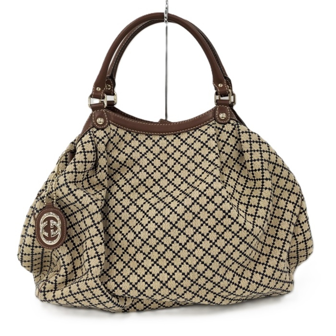 GUCCI - GUCCI スーキー ディアマンテ ハンドバッグ キャンバス GUCCI - GUCCI スーキー ディアマンテ ハンドバッグ キャンバス
