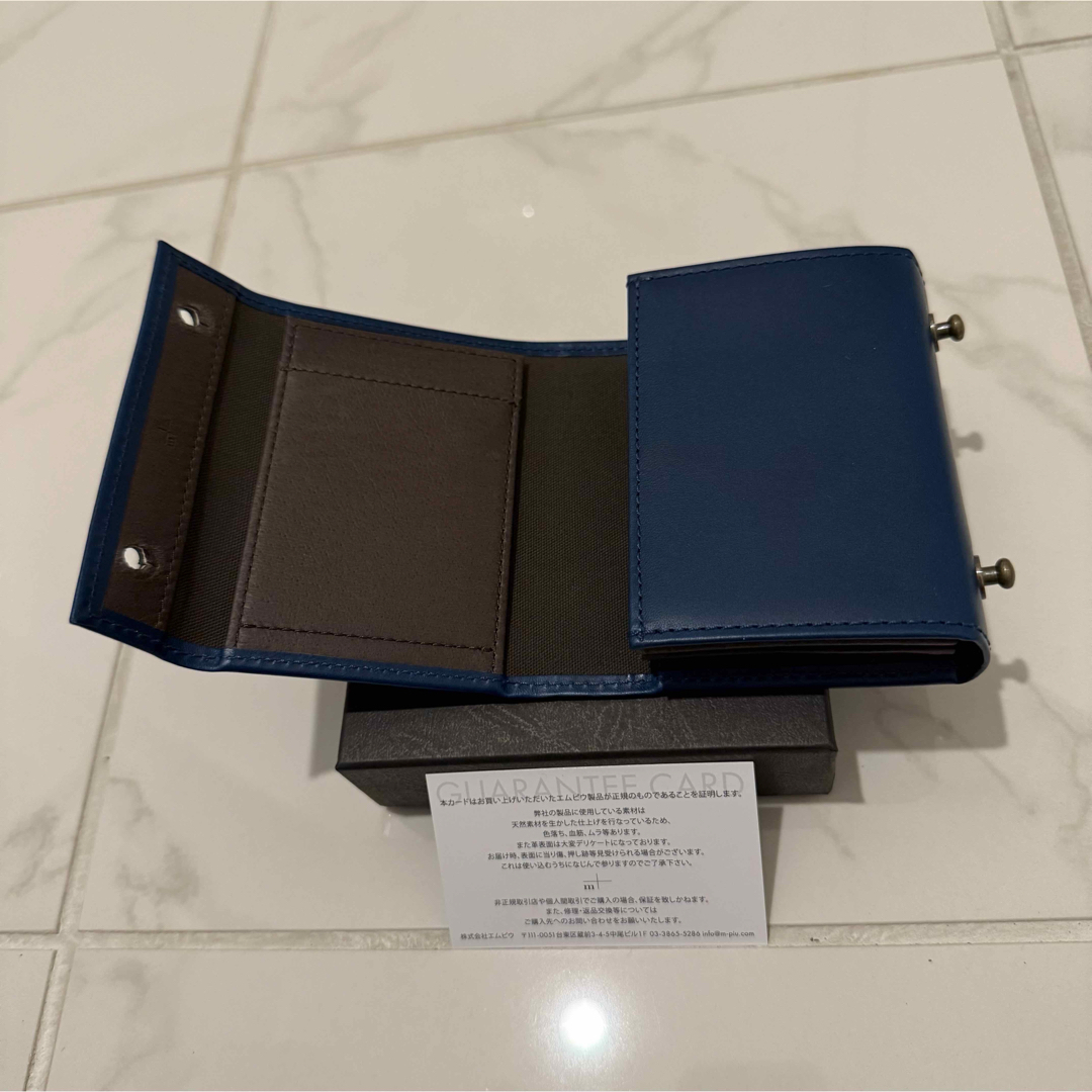 m+ - ブルー blue【新品】エムピウ ミッレフォッリエ2 P30 折り m+ - ブルー blue【新品】エムピウ ミッレフォッリエ2 P30 折り