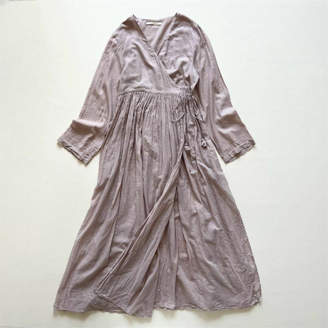 ne Quittez pas - ヌキテパ ロングワンピース カシュクール ne Quittez pas - ヌキテパ ロングワンピース カシュクール