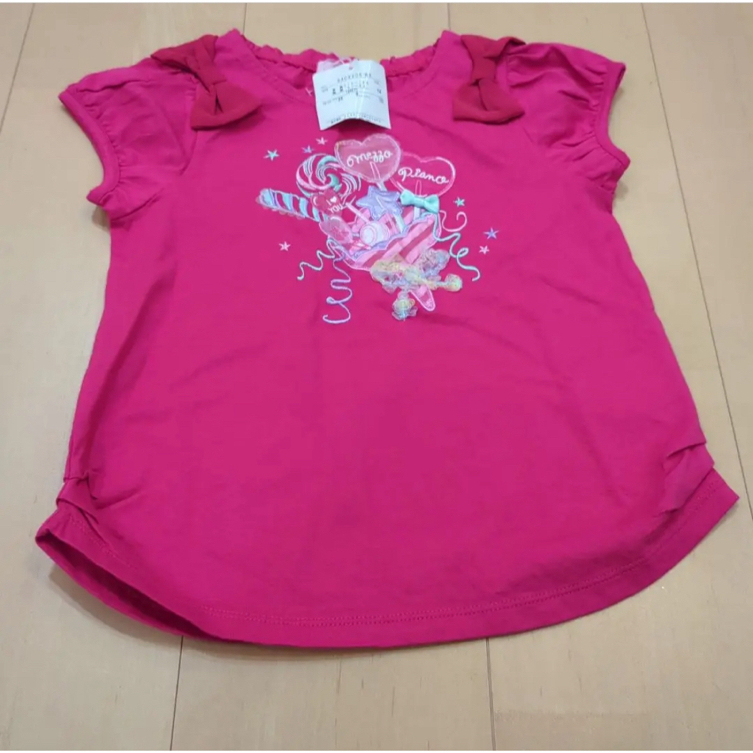 mezzo piano - 【新品未使用】メゾピアノ ピンク Tシャツ 120cm mezzo piano - 【新品未使用】メゾピアノ ピンク Tシャツ 120cm