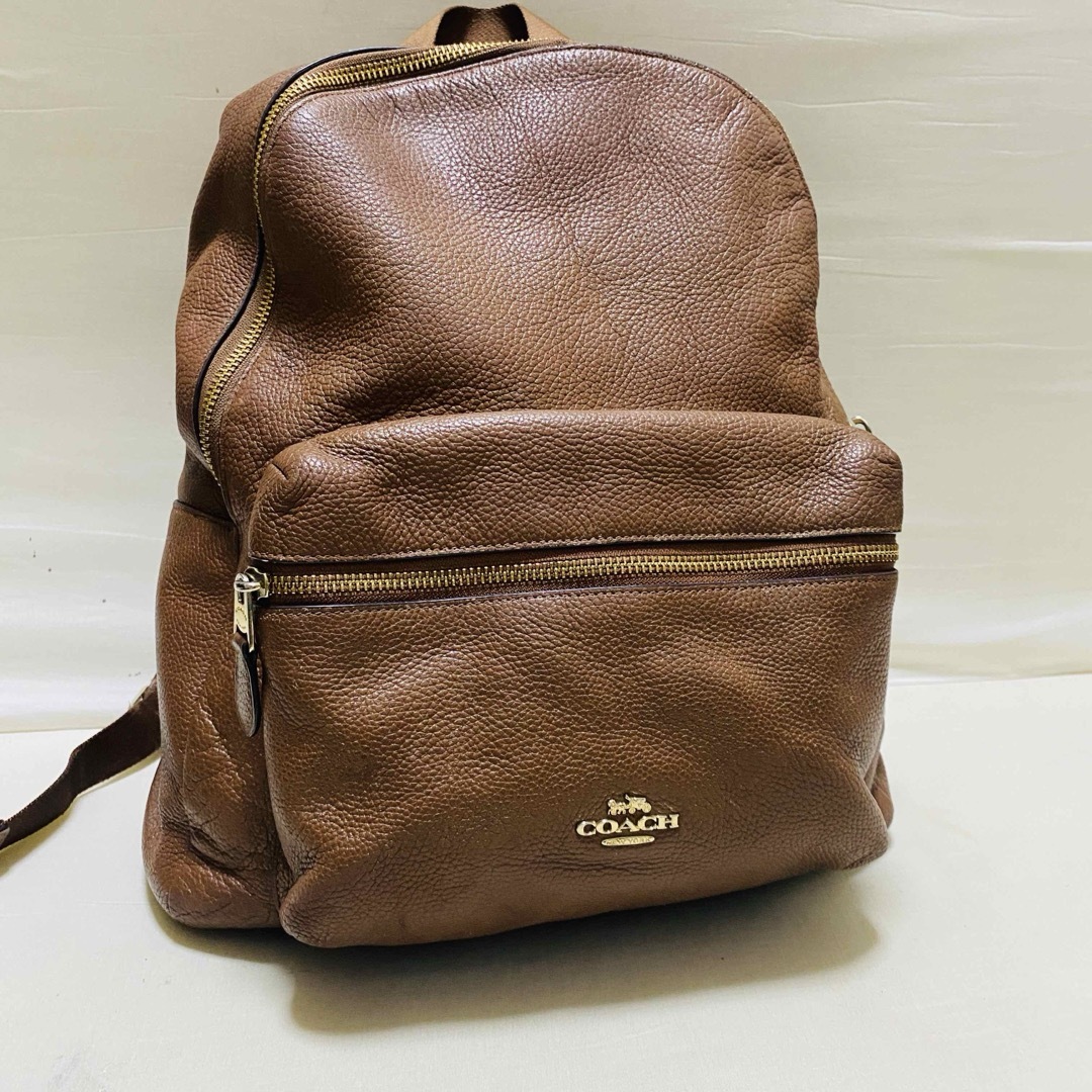 COACH - コーチ オールレザー 大容量リュック バッグパック COACH - コーチ オールレザー 大容量リュック バッグパック