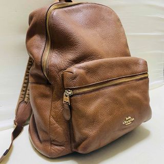 COACH - 極美品☆ コーチ メンズ COACH レザー リュックサック COACH - 極美品☆ コーチ メンズ COACH レザー リュックサック