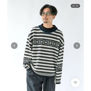 VINTAGE - ニット☆セーター クルーネック ウール アーガイル VINTAGE - ニット☆セーター クルーネック ウール アーガイル