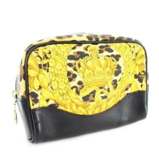 VERSACE - ヴェルサーチ ヴェルサーチェ ポーチ PVC レザー VERSACE - ヴェルサーチ ヴェルサーチェ ポーチ PVC レザー