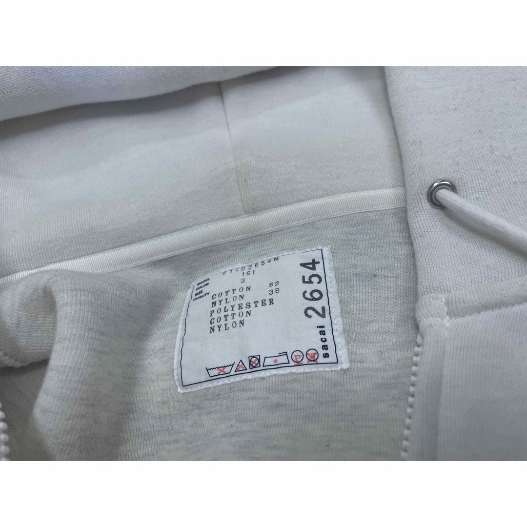 sacai - sacai サカイ Sponge Sweat Hoodie スポンジパーカーの sacai - sacai サカイ Sponge Sweat Hoodie スポンジパーカーの