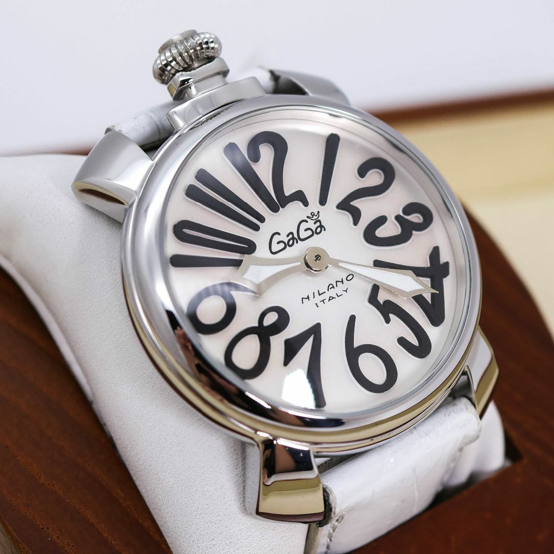 GaGa MILANO - 稼働 ガガミラノ 腕時計 MANLIALE 40 純正レザー GaGa MILANO - 稼働 ガガミラノ 腕時計 MANLIALE 40 純正レザー