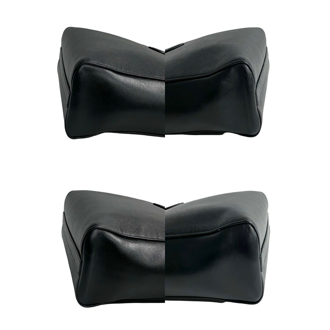 PRADA - 極 美品 PRADA プラダ ロゴ 金具 サフィアーノ レザー PRADA - 極 美品 PRADA プラダ ロゴ 金具 サフィアーノ レザー