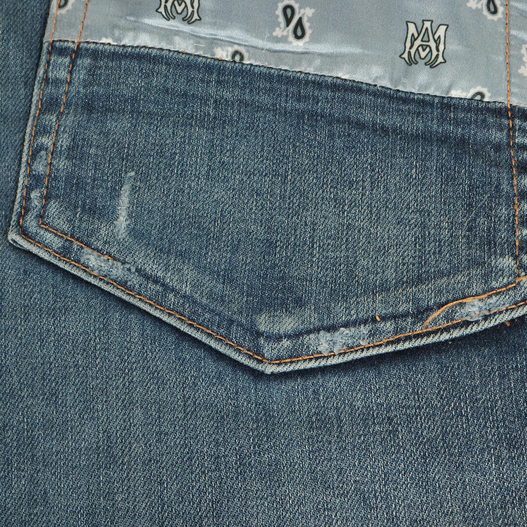 AMIRI - AMIRI アミリ パンツ サイズ:33 / ダメージ加工 パッチ AMIRI - AMIRI アミリ パンツ サイズ:33 / ダメージ加工 パッチ