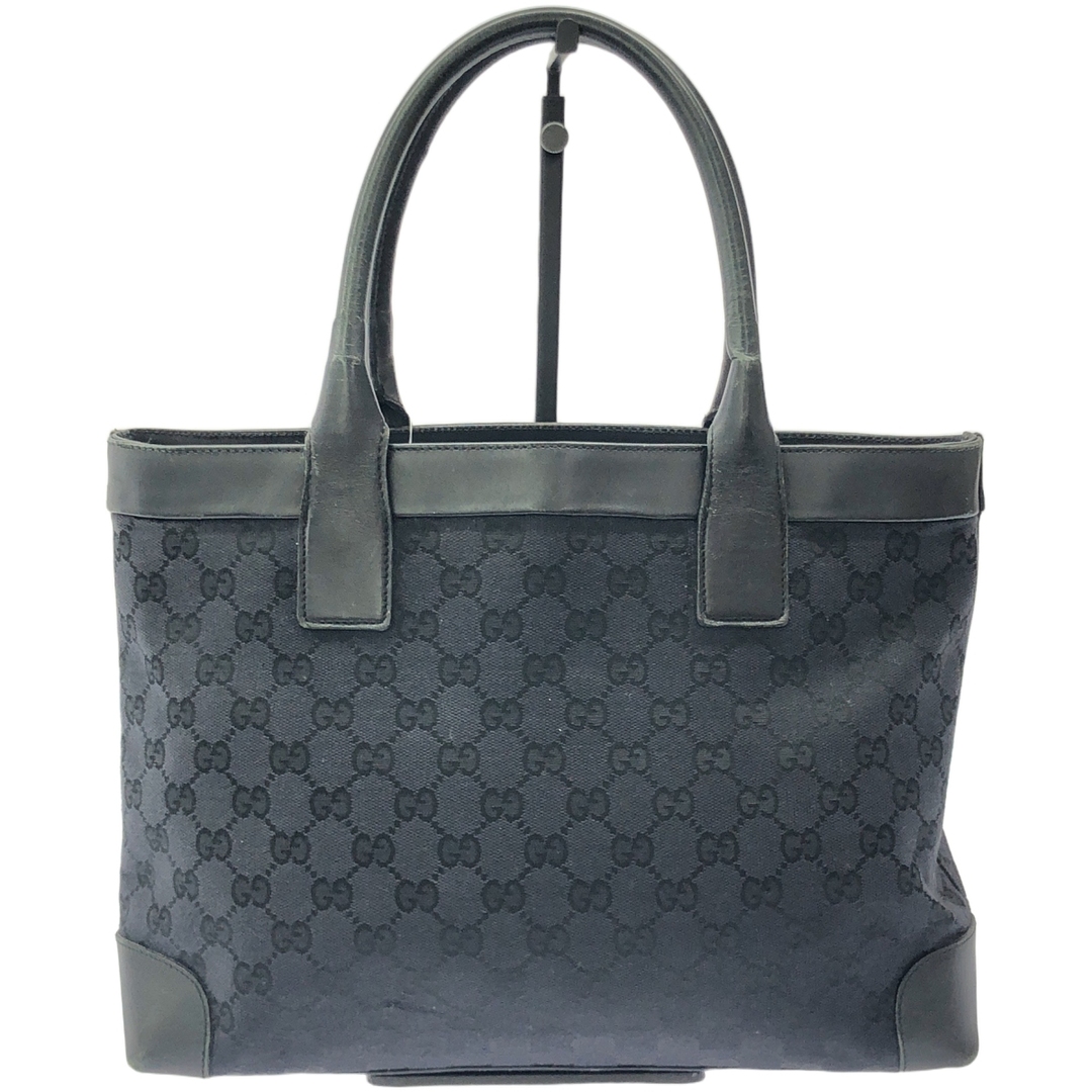 GUCCI - GUCCI グッチ レザーコンビGGキャンバストートバッグ GUCCI - GUCCI グッチ レザーコンビGGキャンバストートバッグ