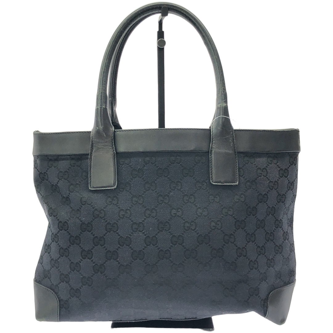 GUCCI - GUCCI グッチ レザーコンビGGキャンバストートバッグ GUCCI - GUCCI グッチ レザーコンビGGキャンバストートバッグ
