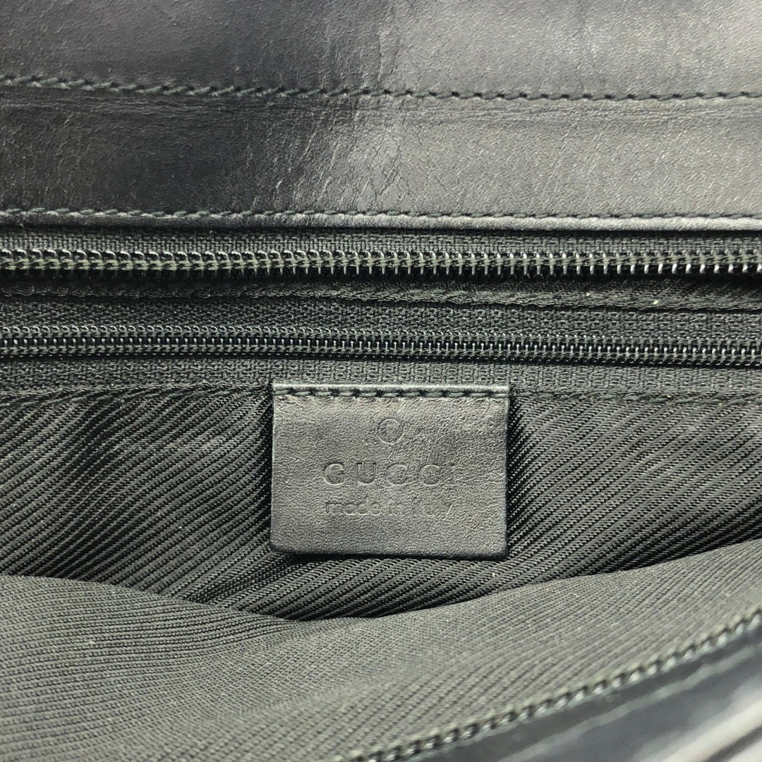 GUCCI - GUCCI グッチ レザーコンビGGキャンバストートバッグ GUCCI - GUCCI グッチ レザーコンビGGキャンバストートバッグ