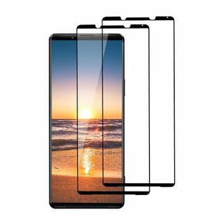 【2枚セット】 Xperia 1 III 用 ガラスフィルム 高透過率 全面保護(その他)