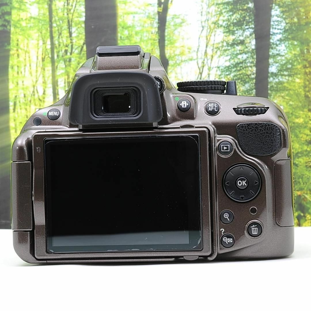 Nikon - スマホ転送OK☆Nikon D5200☆希少なブラウンカラー♪の Nikon - スマホ転送OK☆Nikon D5200☆希少なブラウンカラー♪の