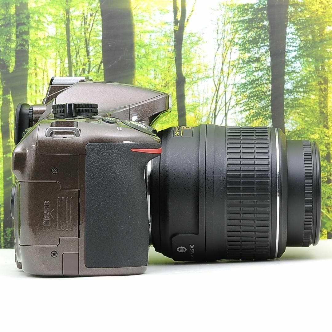 Nikon - スマホ転送OK☆Nikon D5200☆希少なブラウンカラー♪の Nikon - スマホ転送OK☆Nikon D5200☆希少なブラウンカラー♪の