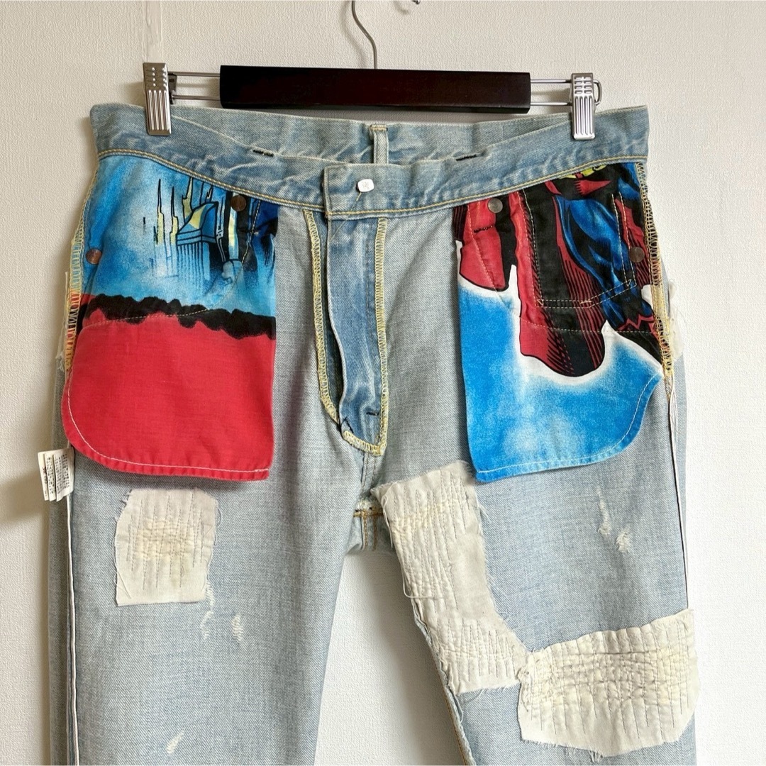 SEVESKIG - 美品 SEVESKIG /セヴシグ クラッシュリペア加工 SEVESKIG - 美品 SEVESKIG /セヴシグ クラッシュリペア加工