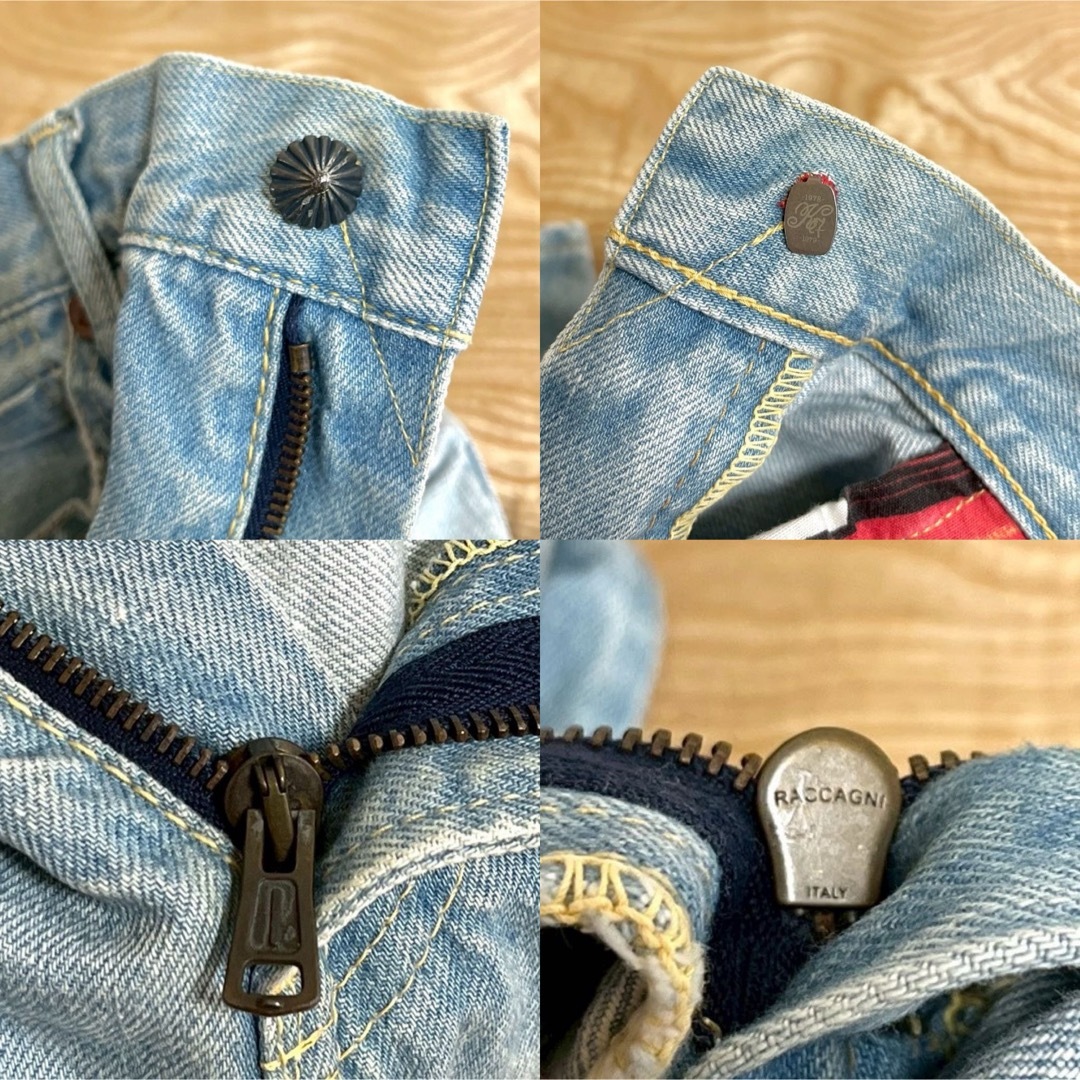 SEVESKIG - 美品 SEVESKIG /セヴシグ クラッシュリペア加工 SEVESKIG - 美品 SEVESKIG /セヴシグ クラッシュリペア加工