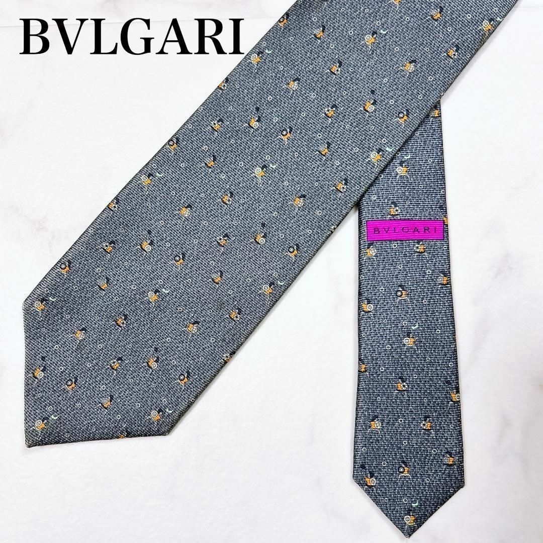 BVLGARI - ◇ BVLGARI ブルガリ シルクネクタイ イタリア製 紳士 BVLGARI - ◇ BVLGARI ブルガリ シルクネクタイ イタリア製 紳士