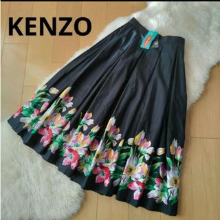 KENZO - KENZO ケンゾー カードケース ブラック フラワー 花柄の KENZO - KENZO ケンゾー カードケース ブラック フラワー 花柄の