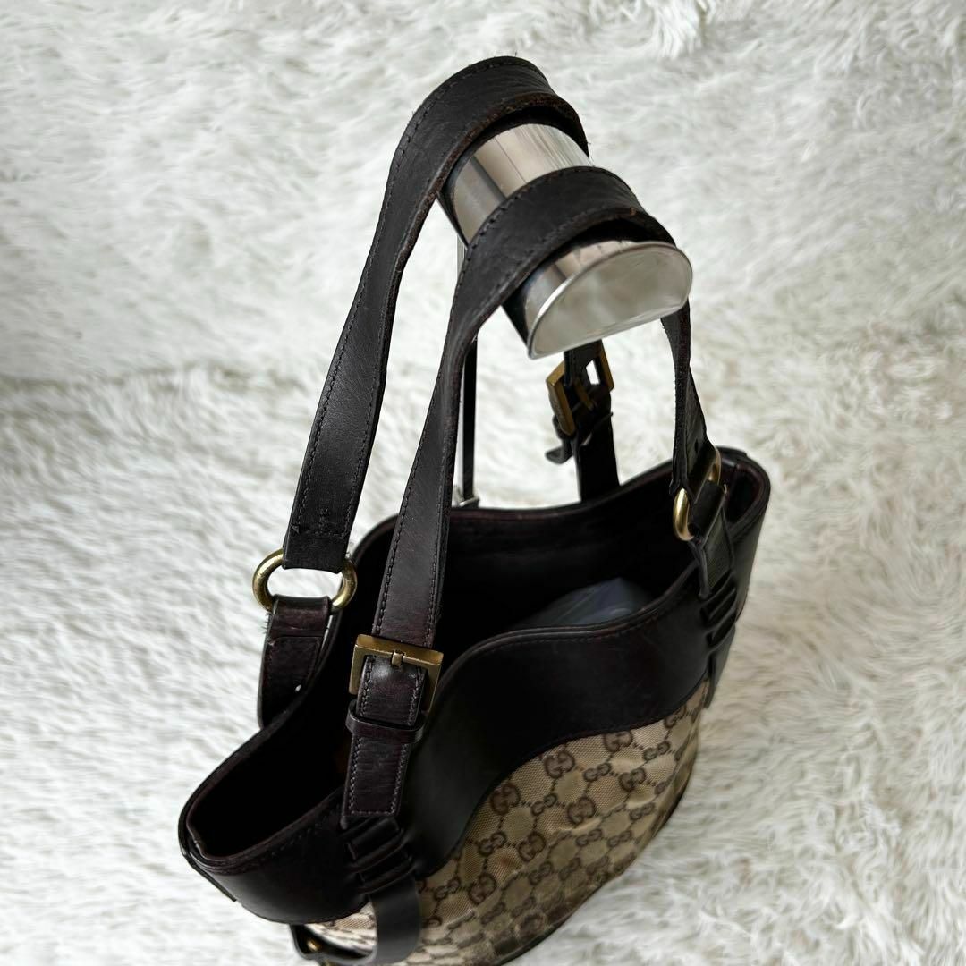 GUCCI - ◎良品◎GUCCI GGキャンバス レザー トートバッグ GUCCI - ◎良品◎GUCCI GGキャンバス レザー トートバッグ