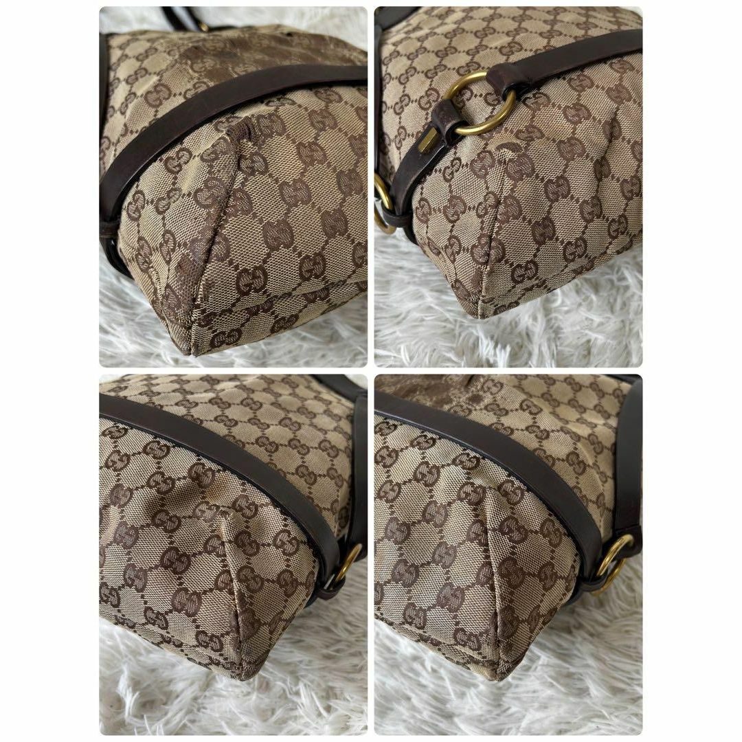 GUCCI - ◎良品◎GUCCI GGキャンバス レザー トートバッグ GUCCI - ◎良品◎GUCCI GGキャンバス レザー トートバッグ
