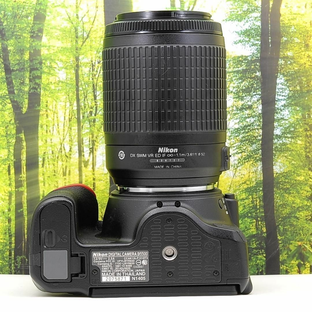 Nikon - スマホ転送機能付☆Nikon D5500望遠セット☆液晶タッチ Nikon - スマホ転送機能付☆Nikon D5500望遠セット☆液晶タッチ
