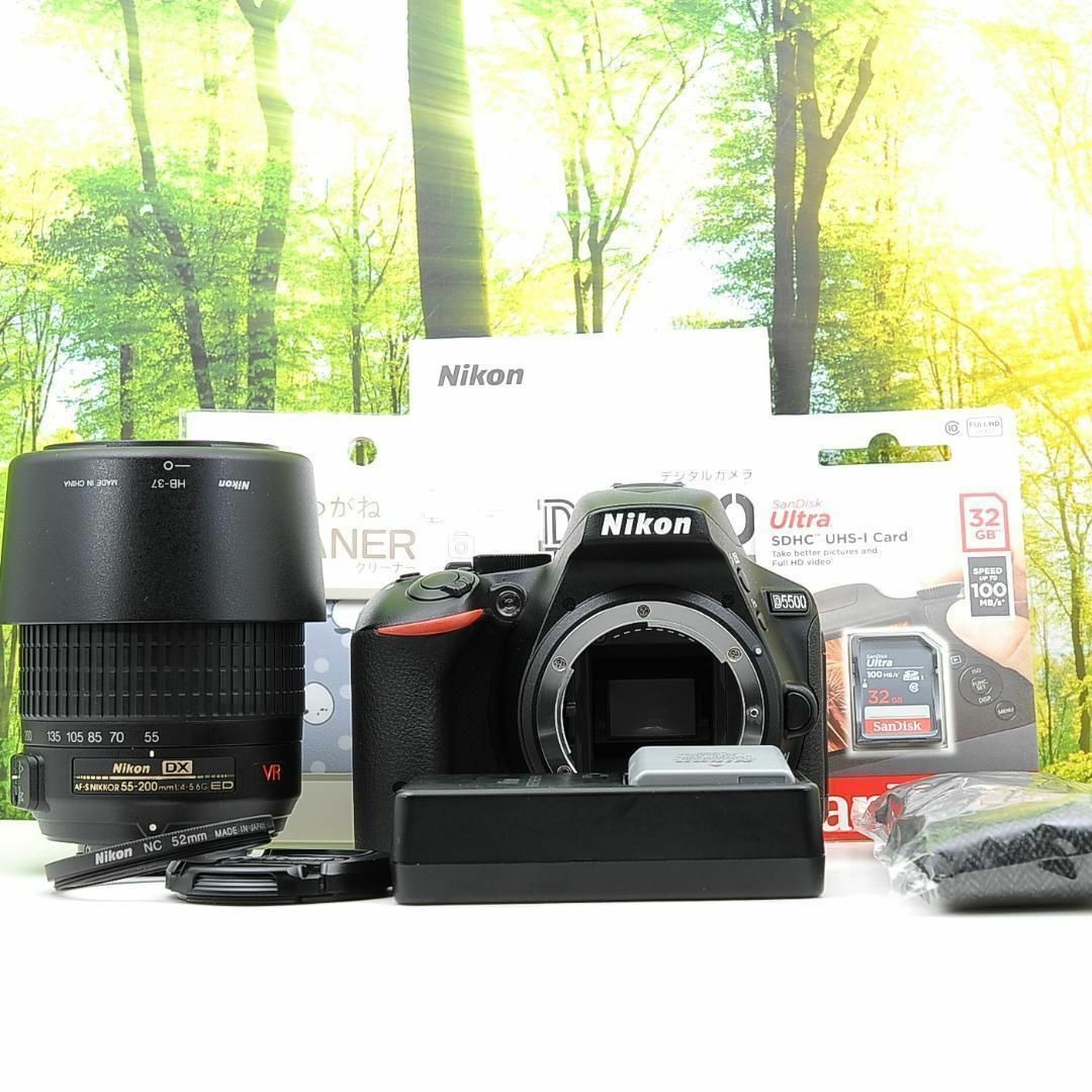 Nikon - スマホ転送機能付☆Nikon D5500望遠セット☆液晶タッチ Nikon - スマホ転送機能付☆Nikon D5500望遠セット☆液晶タッチ
