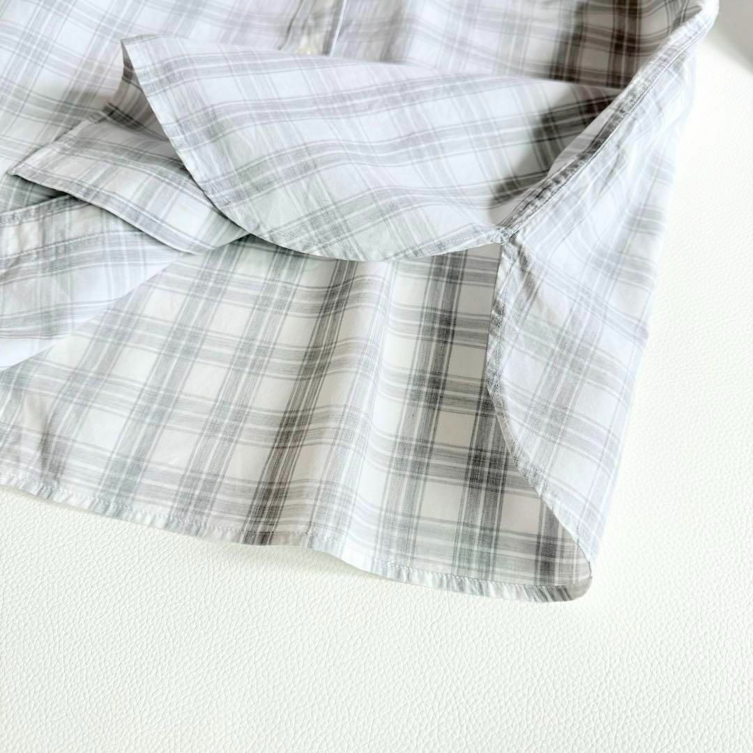 MARGARET HOWELL - マーガレットハウエル 丸襟 チェック MARGARET HOWELL - マーガレットハウエル 丸襟 チェック