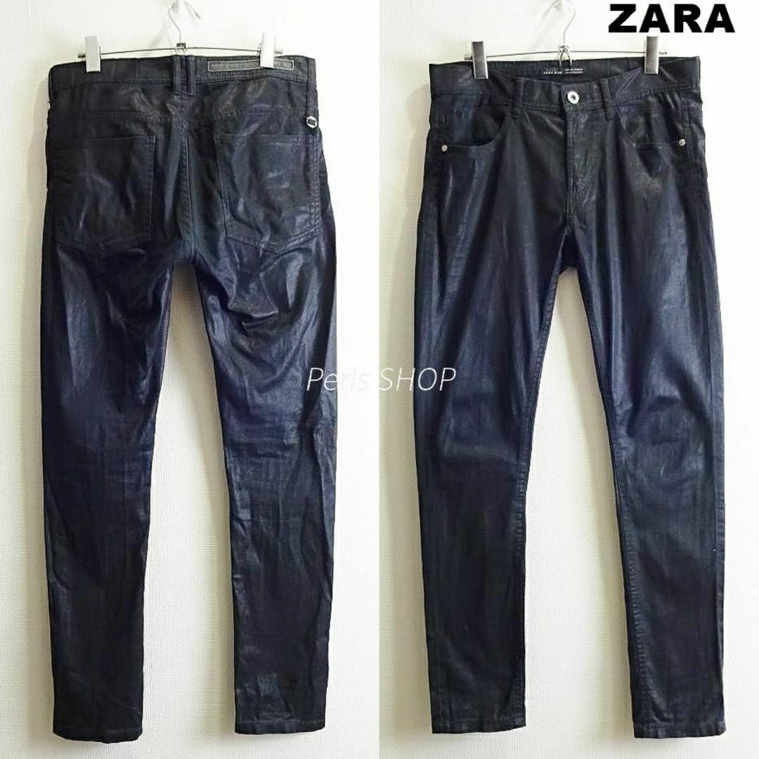 ZARA - ZARA MAN ブラックツイル スキニーデニム 【M ZARA - ZARA MAN ブラックツイル スキニーデニム 【M