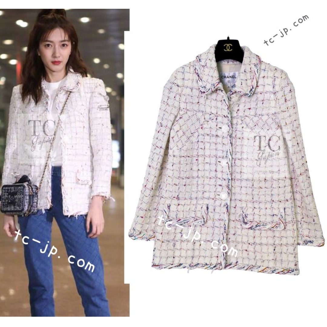 CHANEL - シャネル ジャケット 124万 CHANEL ホワイト ミックス CHANEL - シャネル ジャケット 124万 CHANEL ホワイト ミックス