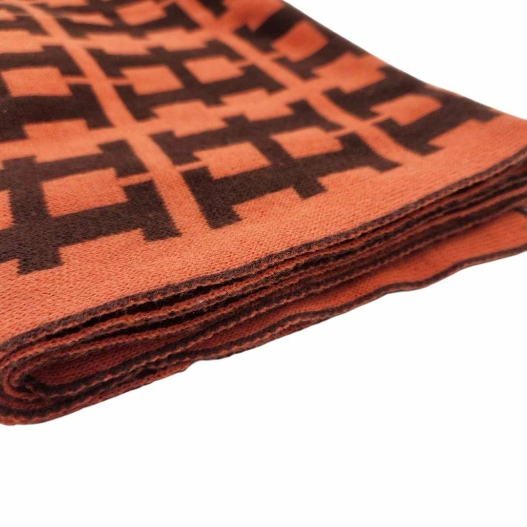 HERMES - 【美品】エルメス H柄 リバーシブル マフラー ウール HERMES - 【美品】エルメス H柄 リバーシブル マフラー ウール