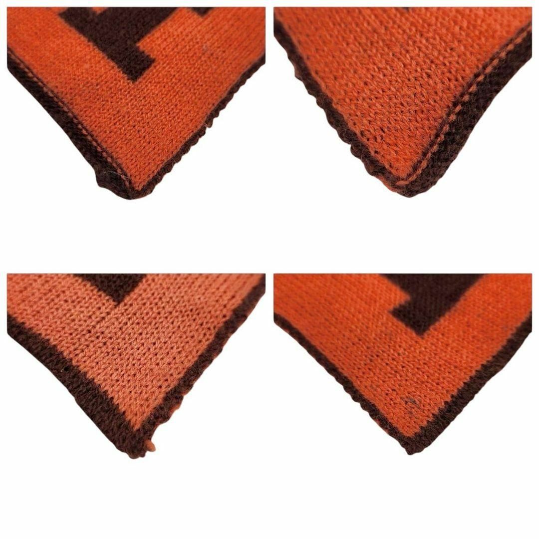 HERMES - 【美品】エルメス H柄 リバーシブル マフラー ウール HERMES - 【美品】エルメス H柄 リバーシブル マフラー ウール