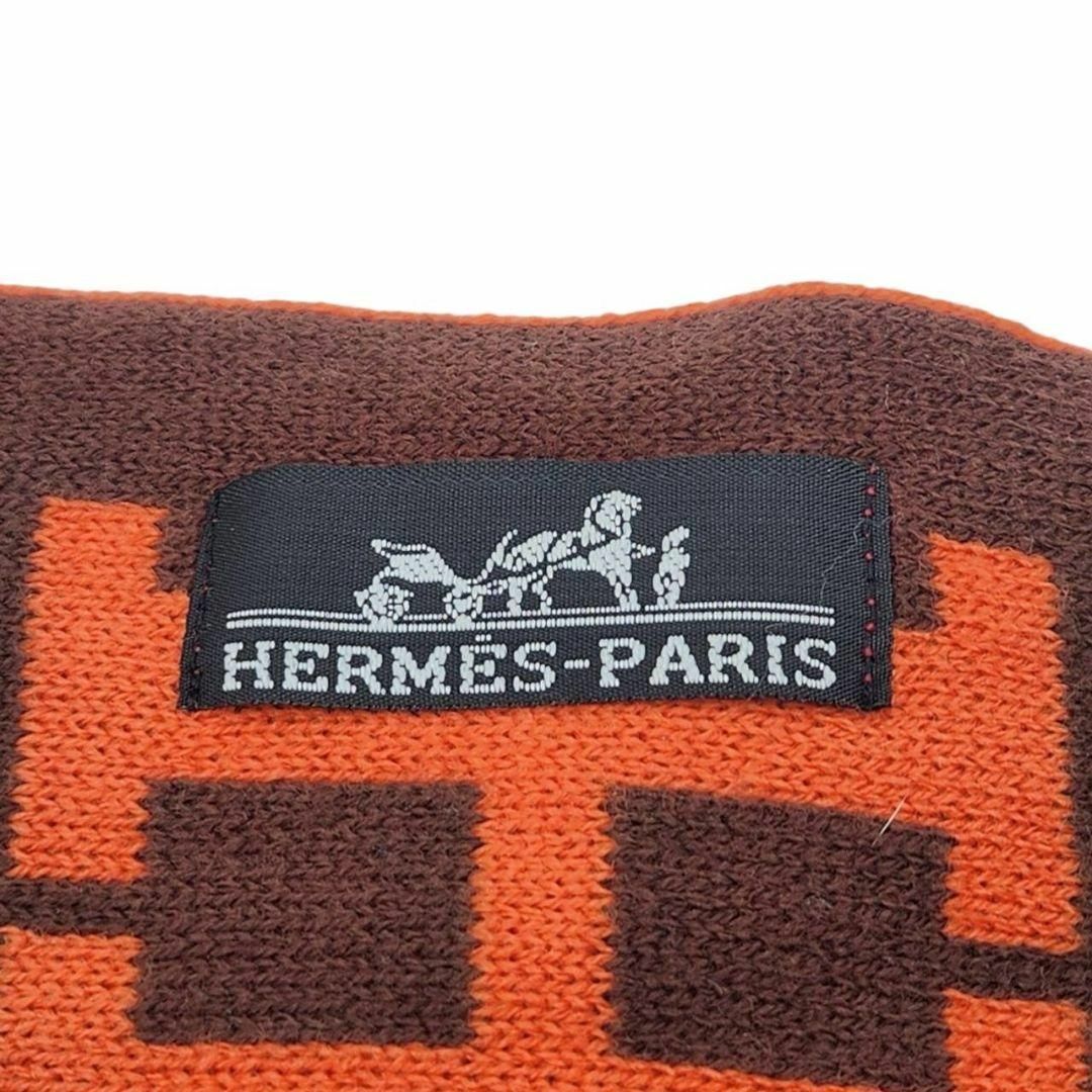 HERMES - 【美品】エルメス H柄 リバーシブル マフラー ウール HERMES - 【美品】エルメス H柄 リバーシブル マフラー ウール