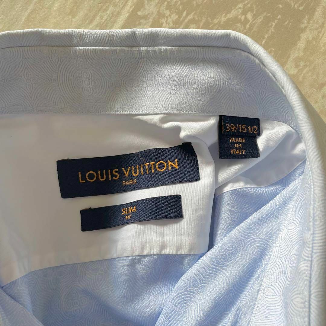 LOUIS VUITTON - 極美品 ルイヴィトン シャツ モノグラム LV 総 LOUIS VUITTON - 極美品 ルイヴィトン シャツ モノグラム LV 総