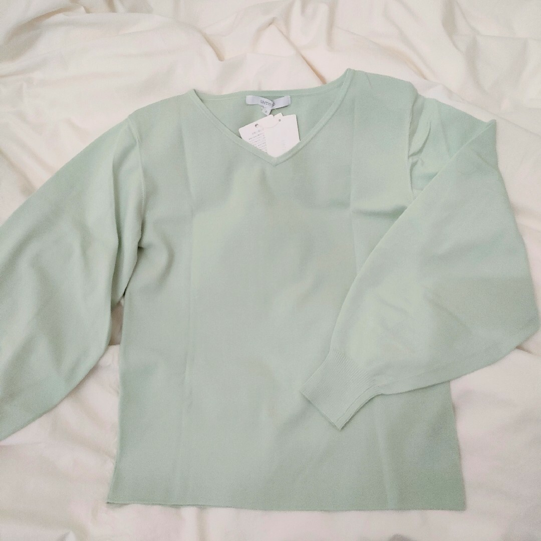 UNTITLED - 【タグ付新品】UNTITLED ミントグリーン Vネック