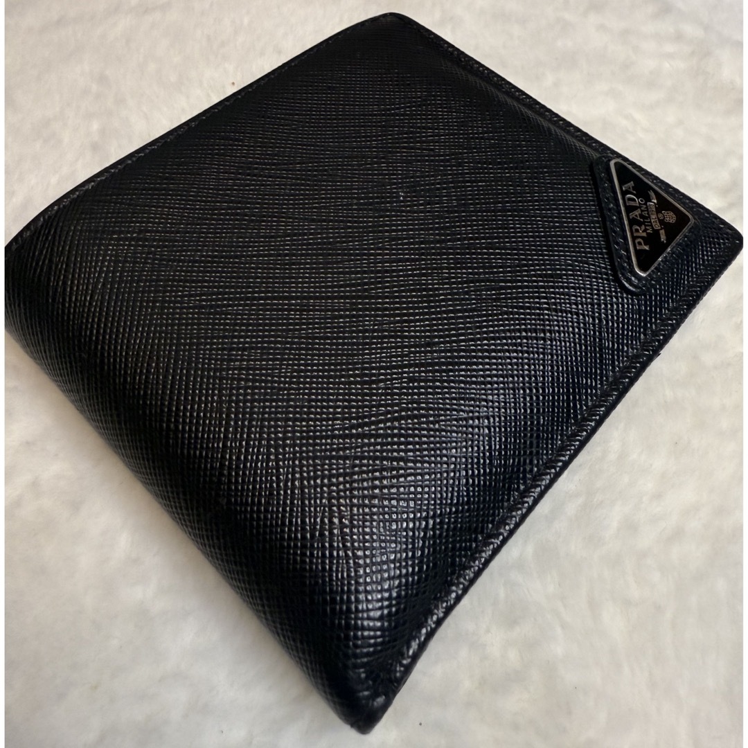PRADA - 【極美品】PRADA 2つ折り財布 サフィアーノレザー PRADA - 【極美品】PRADA 2つ折り財布 サフィアーノレザー
