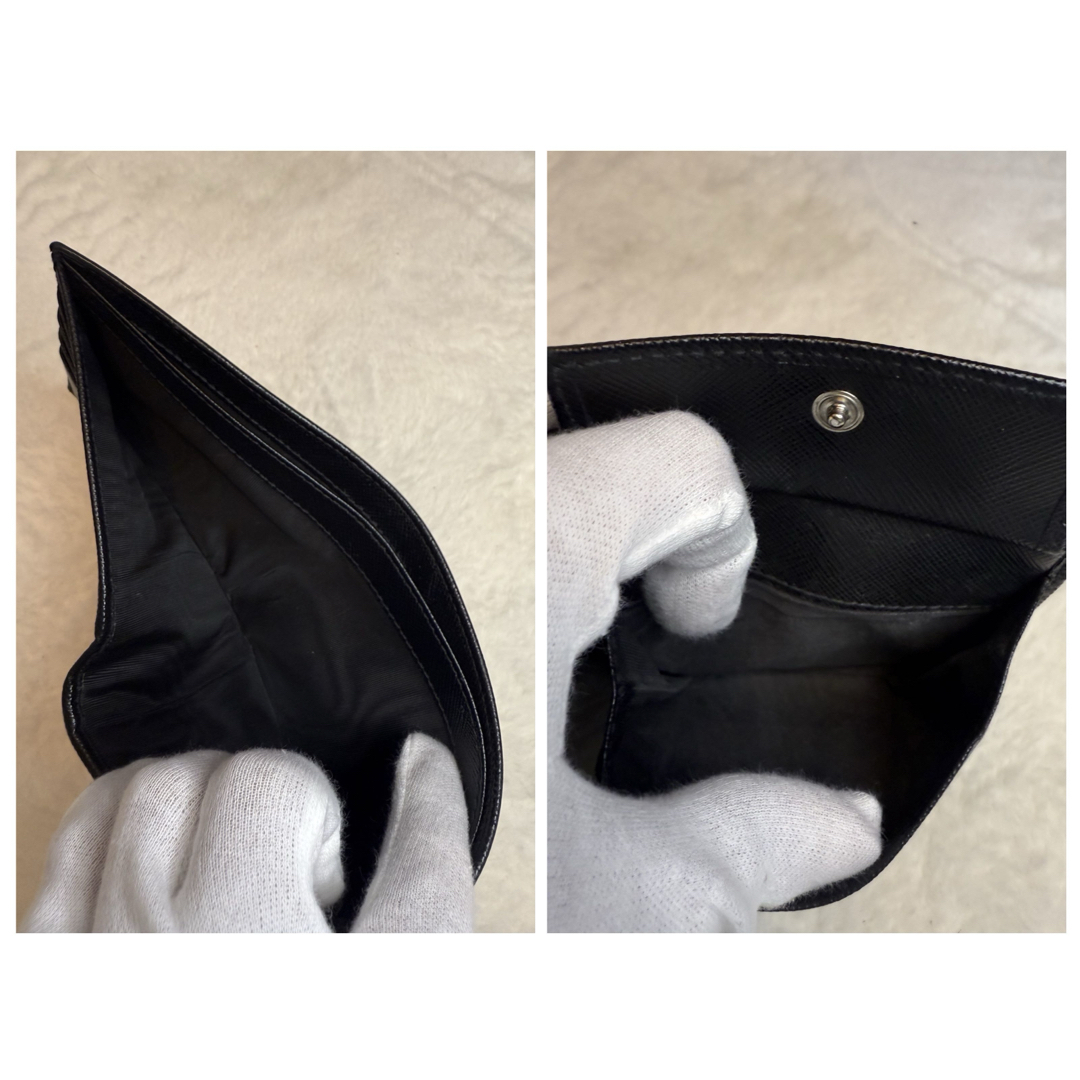 PRADA - 【極美品】PRADA 2つ折り財布 サフィアーノレザー PRADA - 【極美品】PRADA 2つ折り財布 サフィアーノレザー