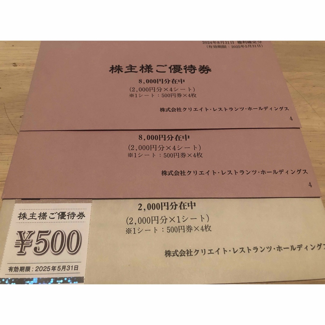 クリエイトレストランツ 株主優待 18500円分の通販 by taka shop クリエイトレストランツ 株主優待 18500円分の通販 by taka shop