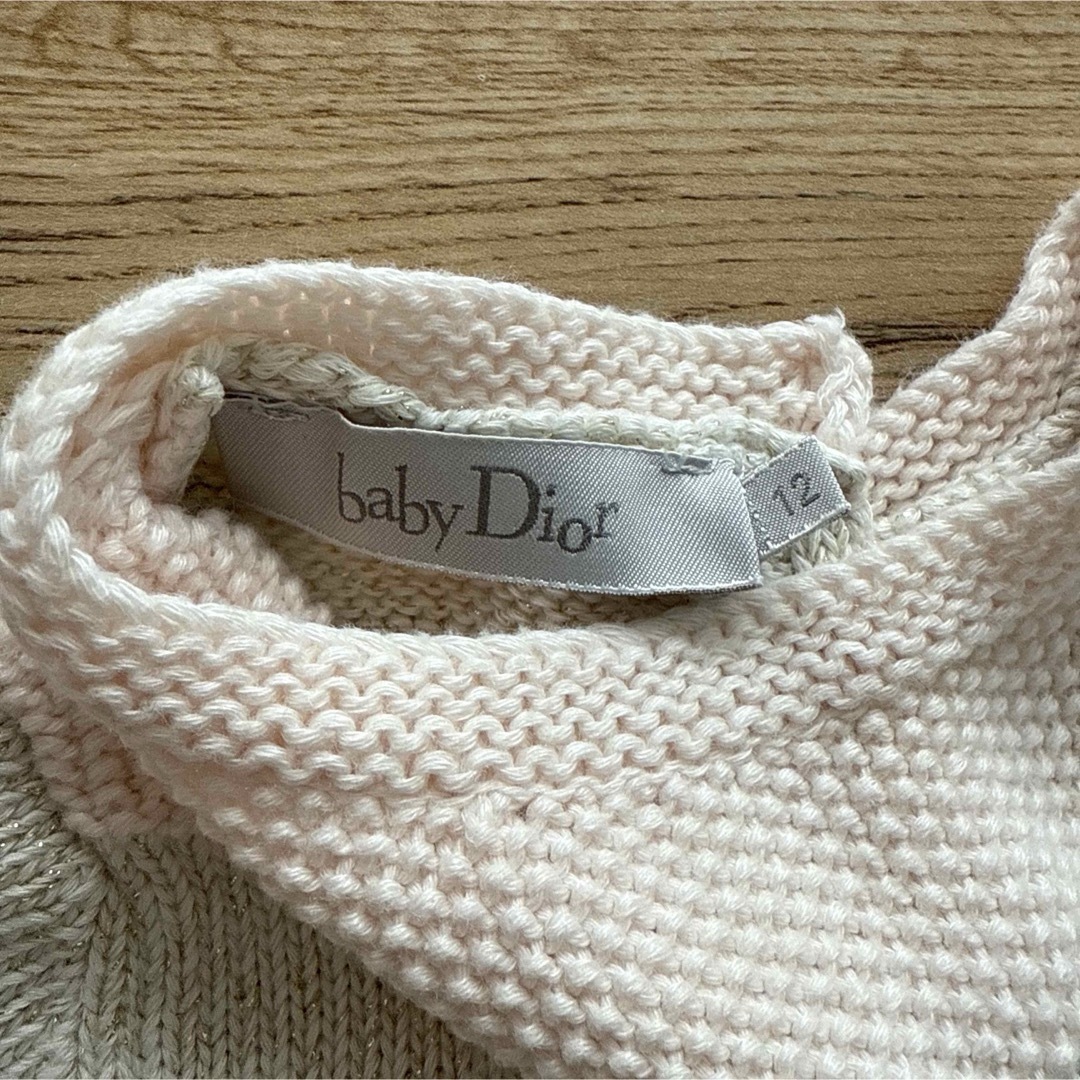 baby Dior - baby Dior ニットドレス 12ヶ月 ワンピース 白 baby Dior - baby Dior ニットドレス 12ヶ月 ワンピース 白