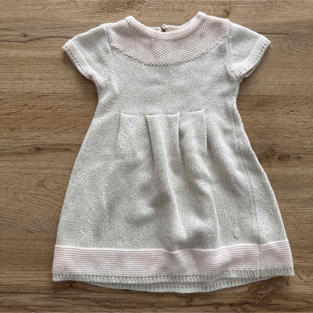 baby Dior - baby Dior ニットドレス 12ヶ月 ワンピース 白 baby Dior - baby Dior ニットドレス 12ヶ月 ワンピース 白